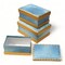 Value Pack of 3 Rectangular Cosmopolitan Box - Blue - 3 pc Set
